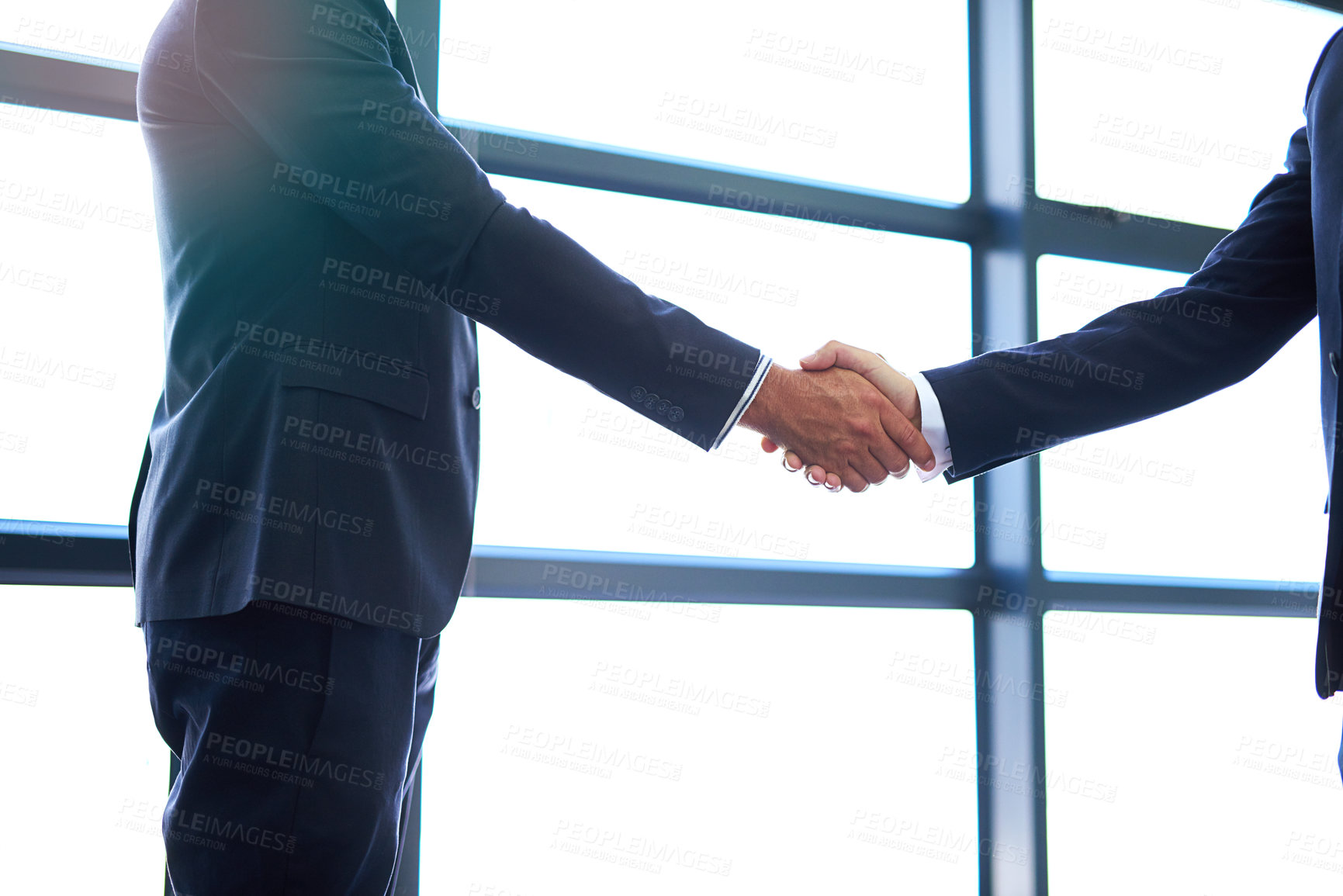 Buy stock photo Cropped shot of businesspeople working in the office