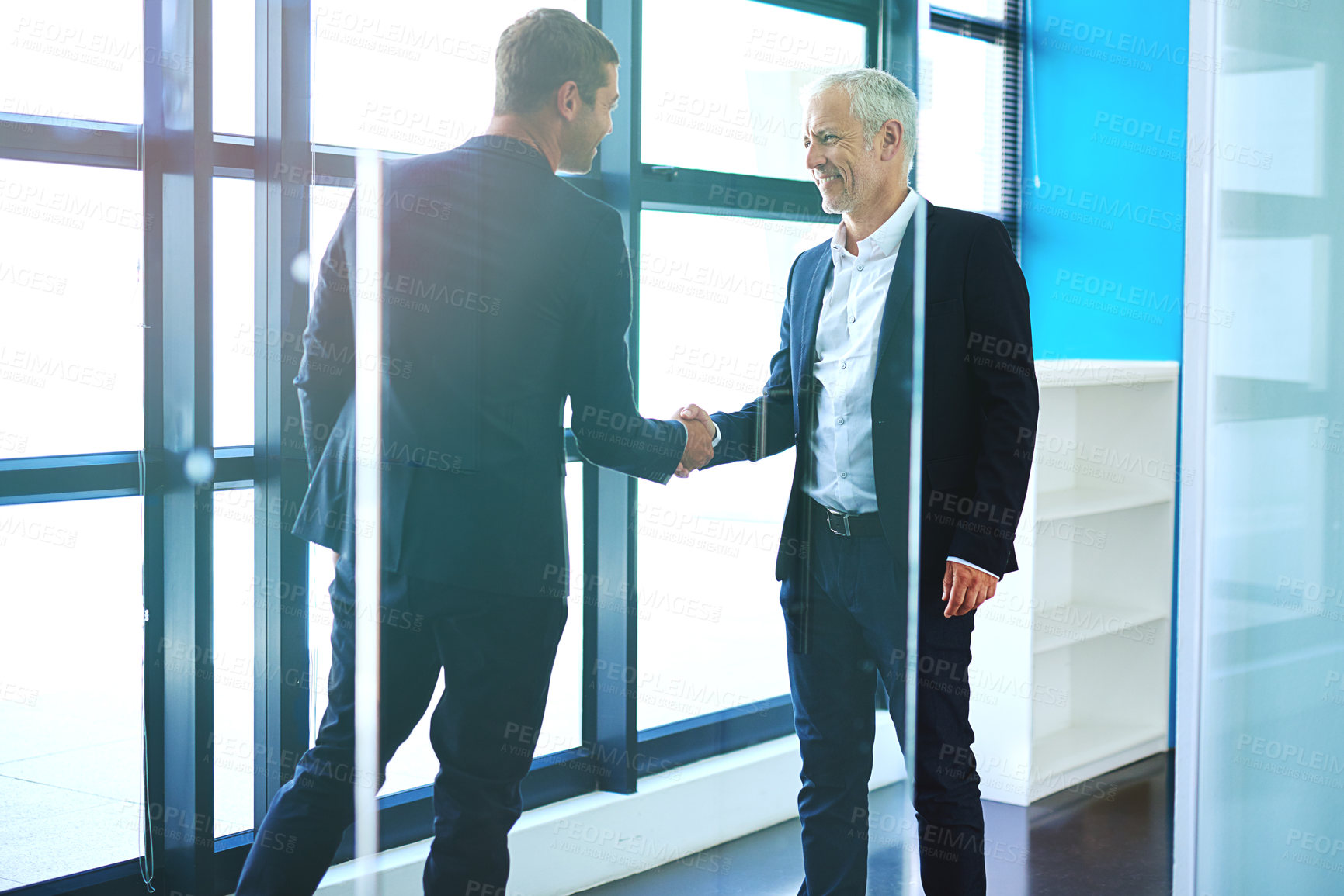 Buy stock photo Cropped shot of businesspeople working in the office