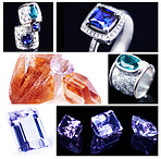 Exquisite gems and jewelry