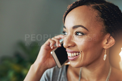 Buy stock photo Cropped shot of a young woman working late in her office