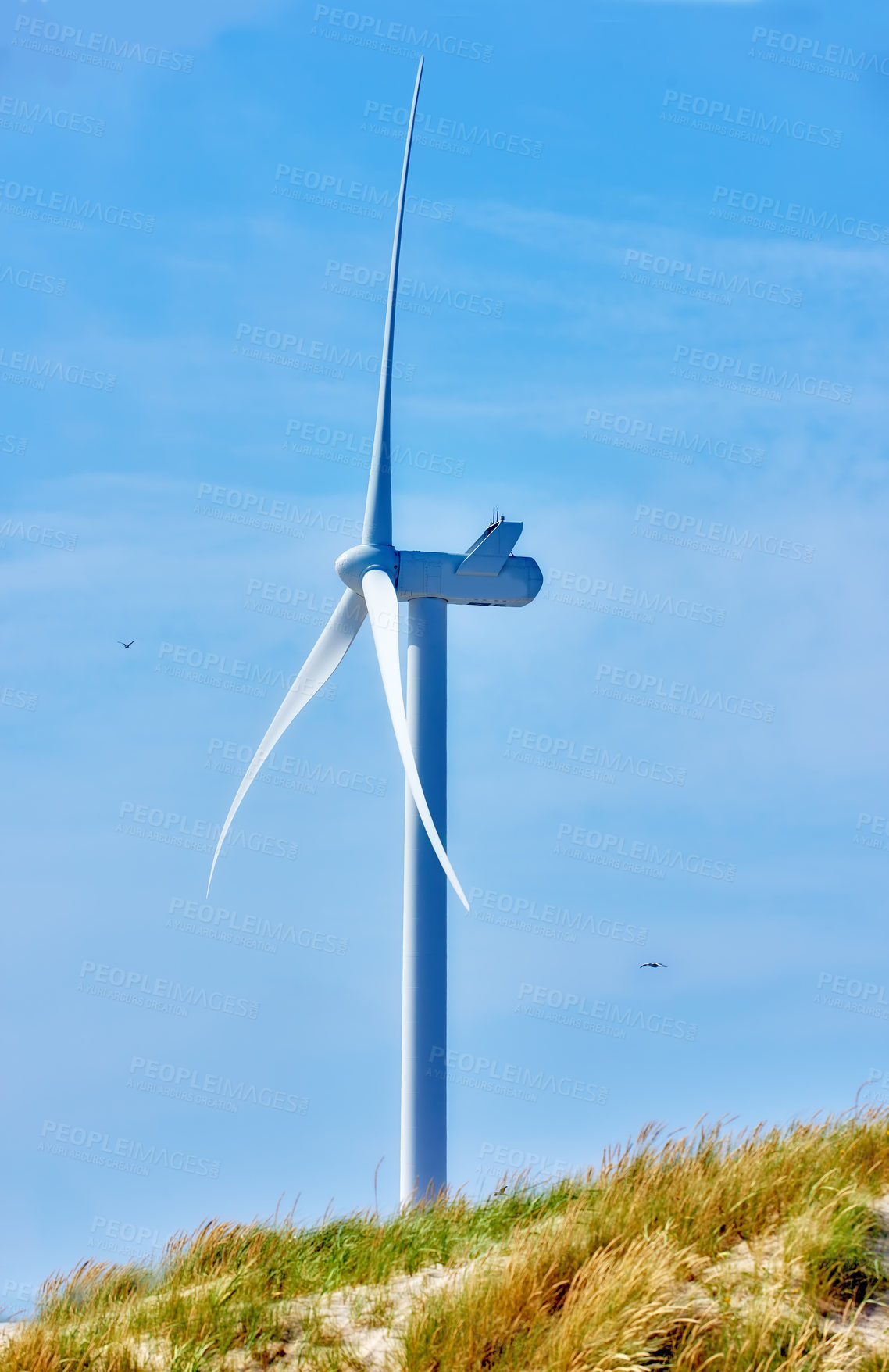 Buy stock photo Windmill - real alternative energy