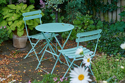 Buy stock photo My private spot in the garden