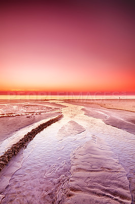 Buy stock photo Beach and ocean -  Jutland, West Coast, Denmark