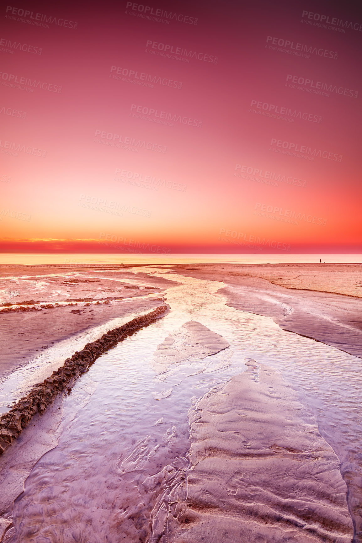 Buy stock photo Beach and ocean -  Jutland, West Coast, Denmark