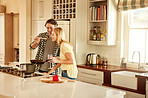 Make cooking with your significant other a fun, flirty adventure