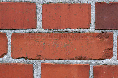 Buy stock photo A photo of a very old brick wall