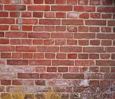 Buy stock photo A photo of a very old brick wall