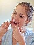 Flossing helps prevent tooth decay