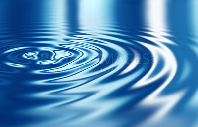 Buy stock photo Smoothly animated waves in blue