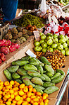 Displaying the exotic fruits of Thailand