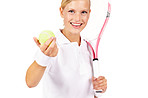 She's got what it takes to be a tennis pro