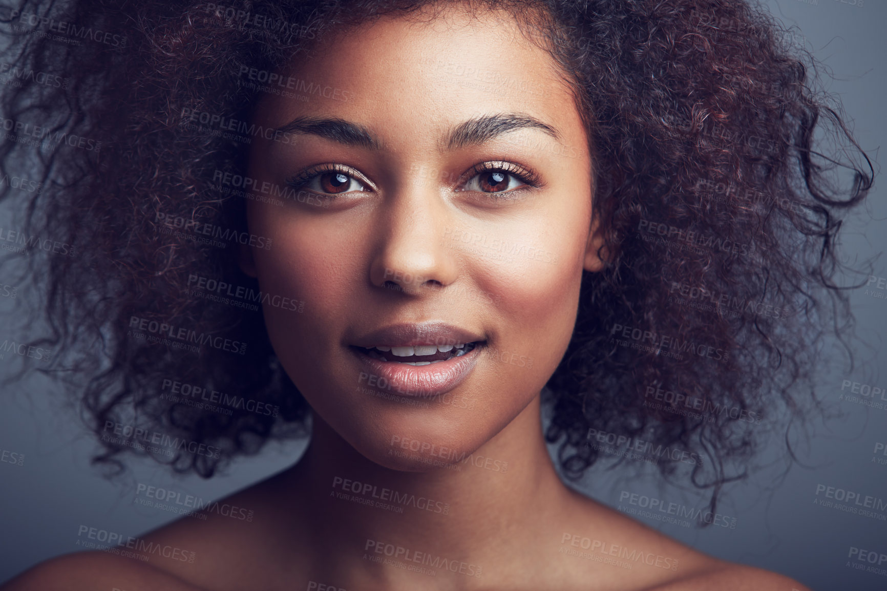 Buy stock photo Beauty portrait of a young woman