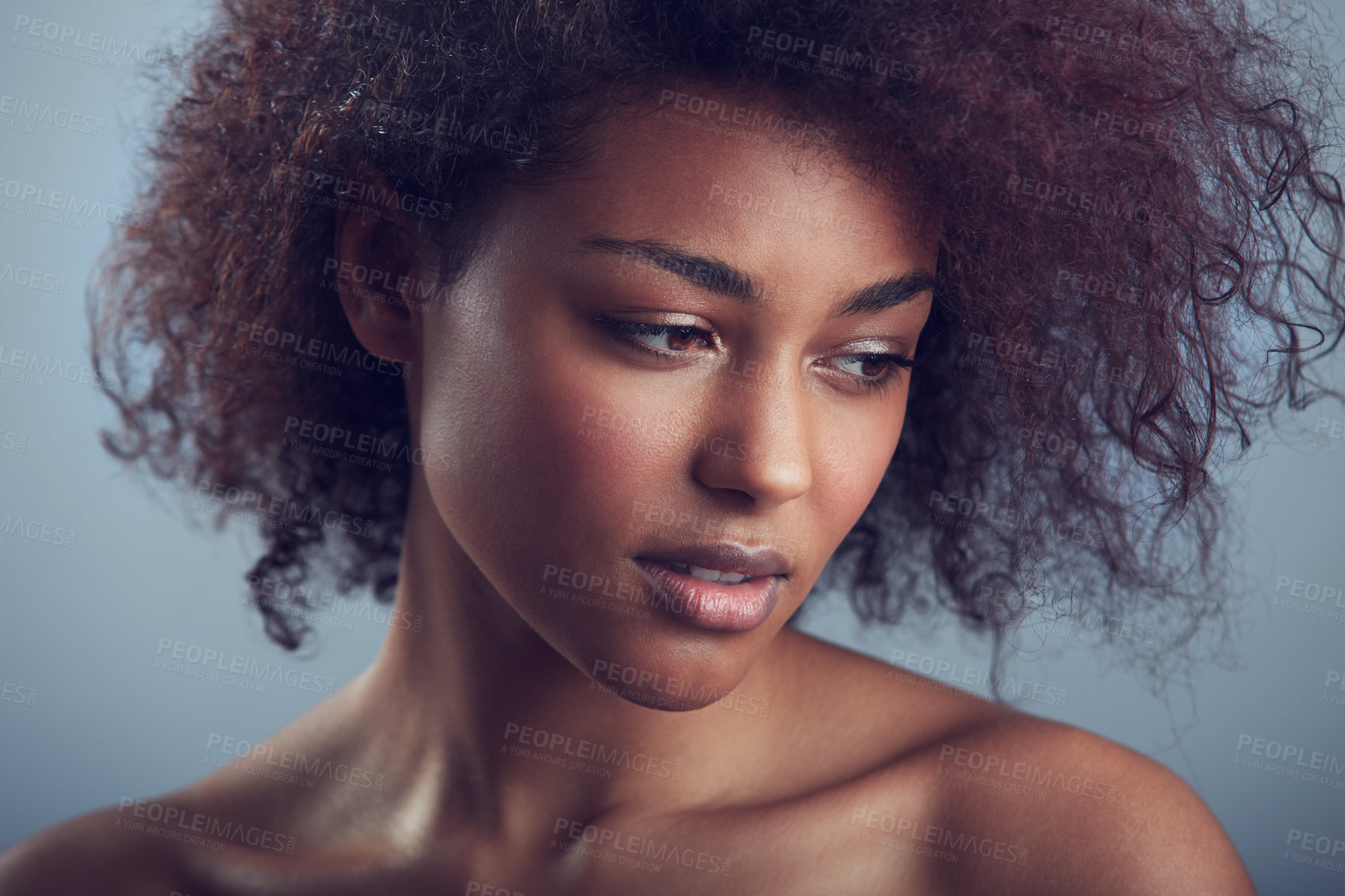 Buy stock photo Beauty portrait of a young woman