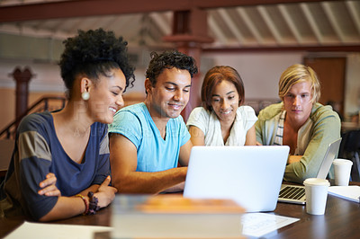 Buy stock photo A group of young people studying together for the upcoming exams