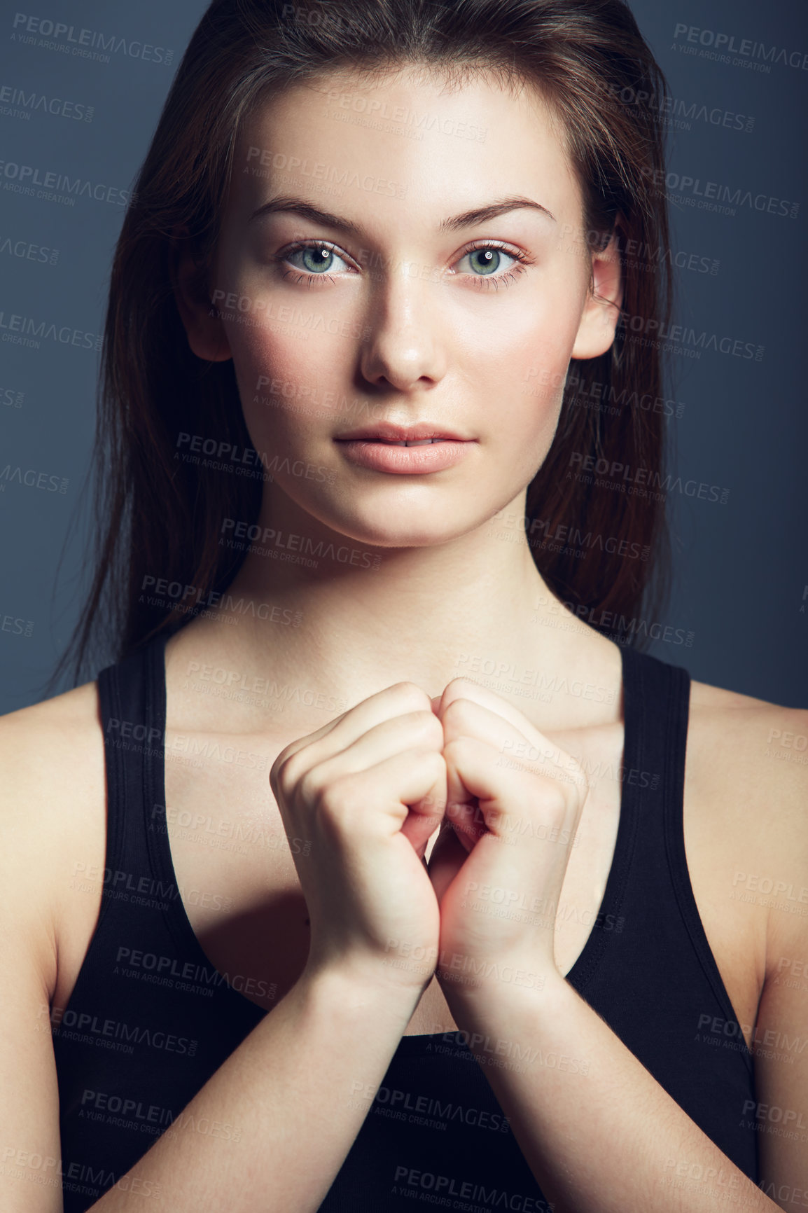 Buy stock photo A gorgeous young woman looking at the camera