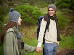 Hiking hand in hand