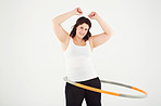 Getting in shape her own way!