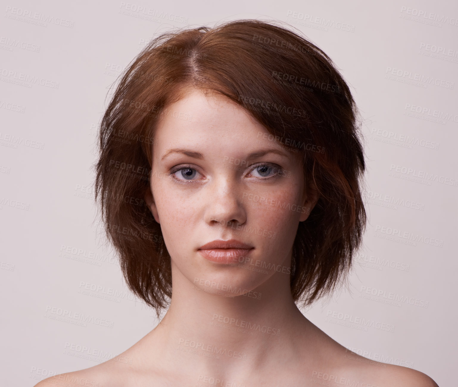 Buy stock photo Closeup portrait of a young model