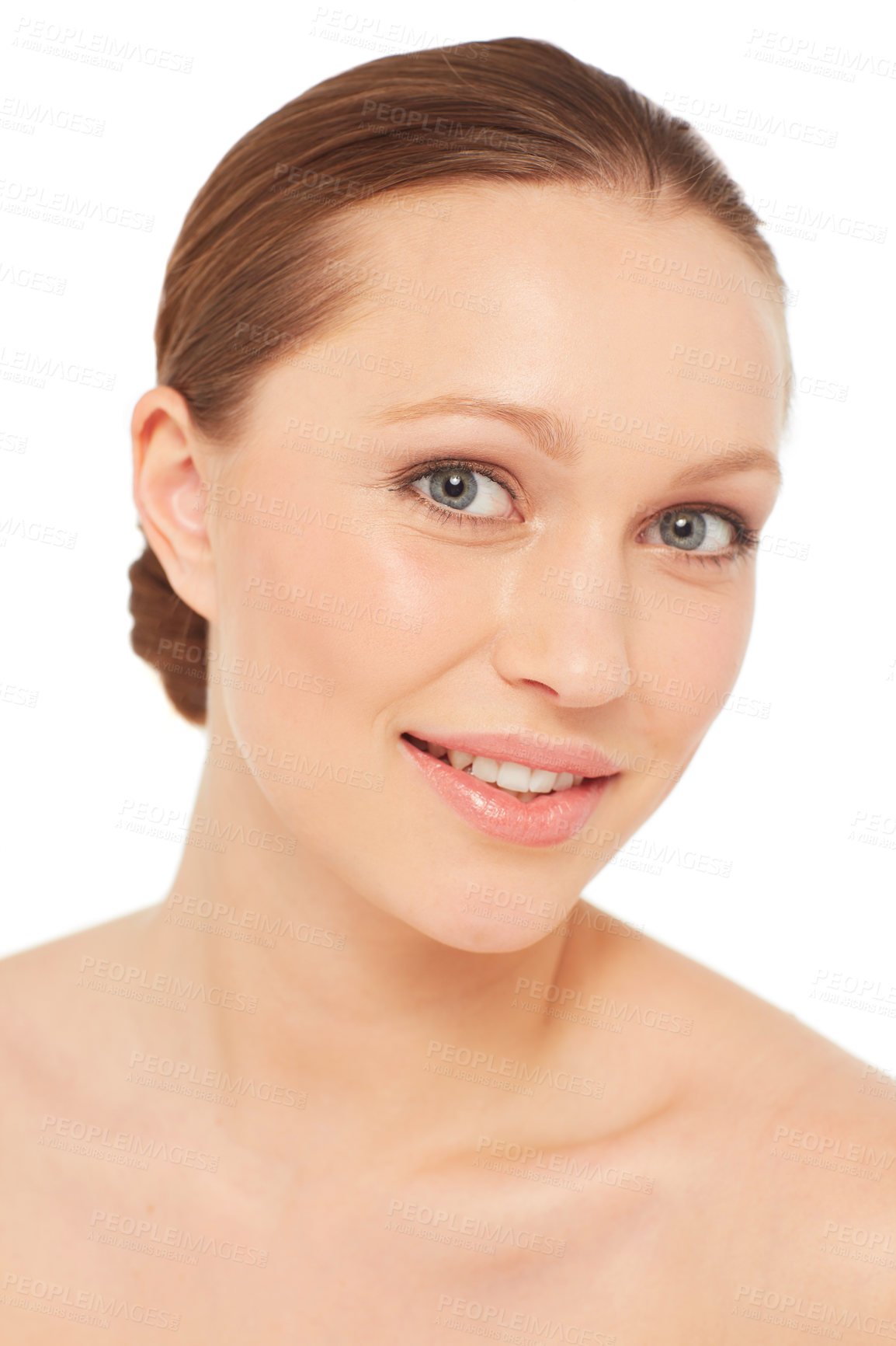 Buy stock photo Beauty portrait of a young woman