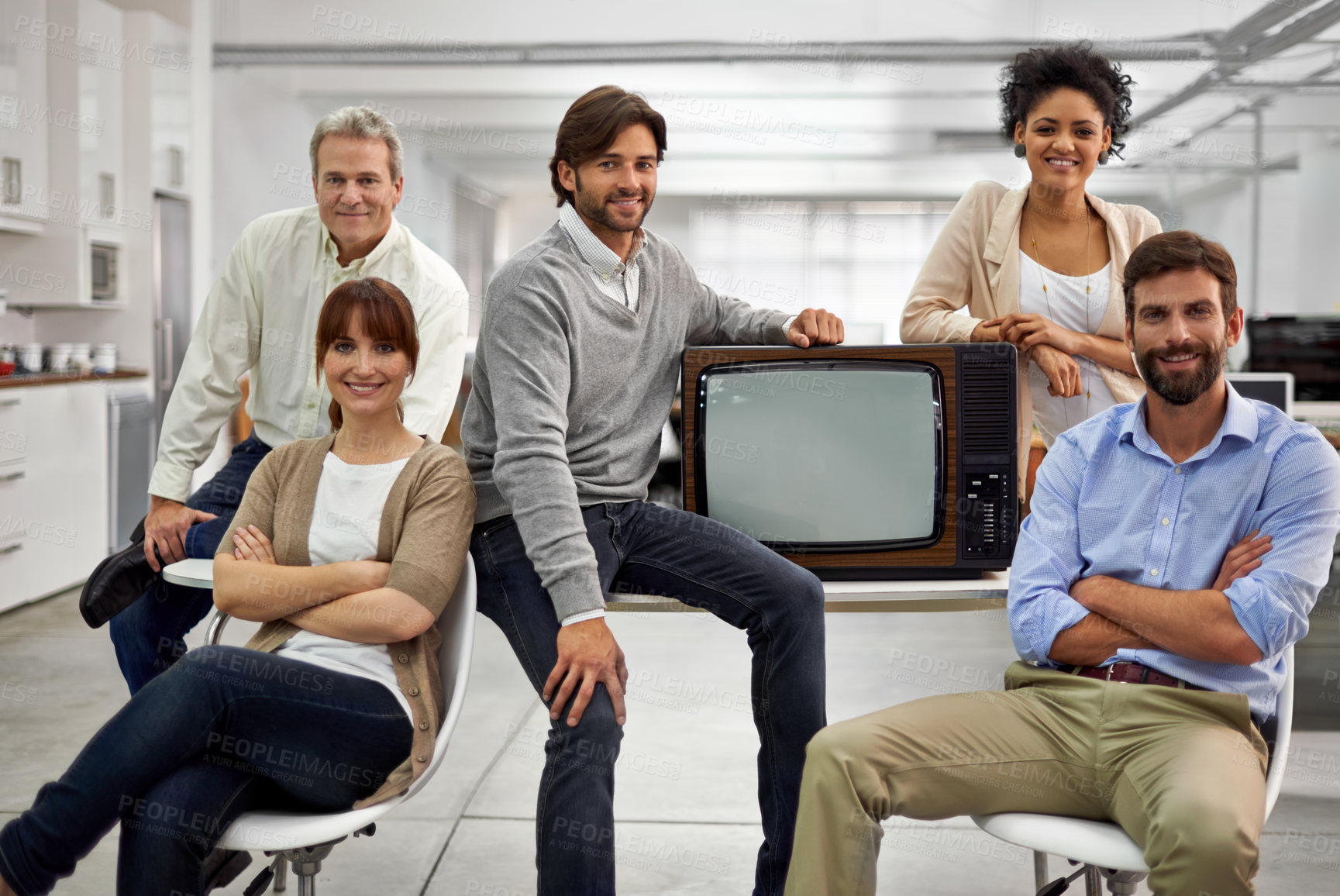 Buy stock photo Portrait of a group of dedicated and dynamic design professionals