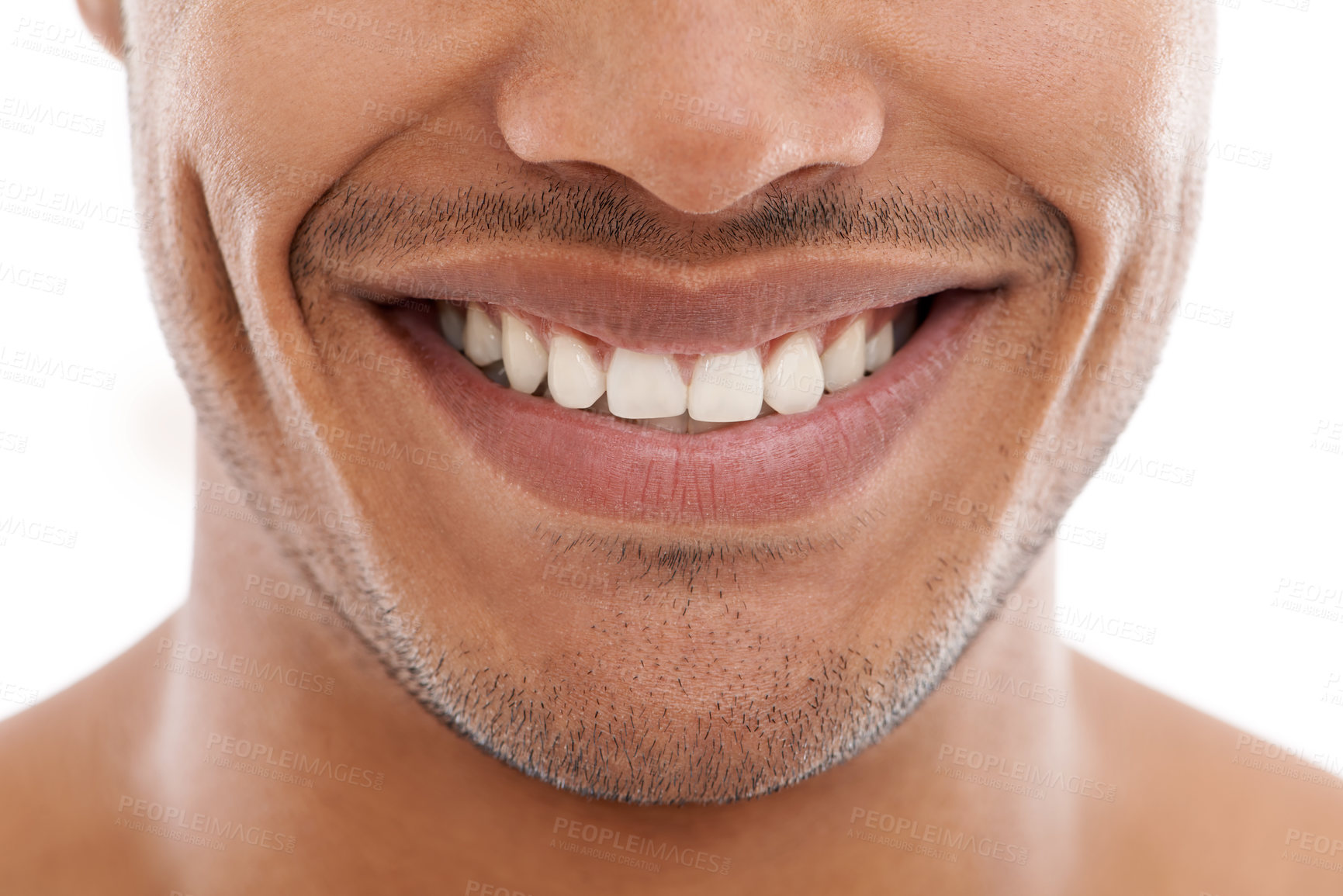 Buy stock photo Cropped shot of a man smiling