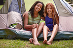 The girls' tent