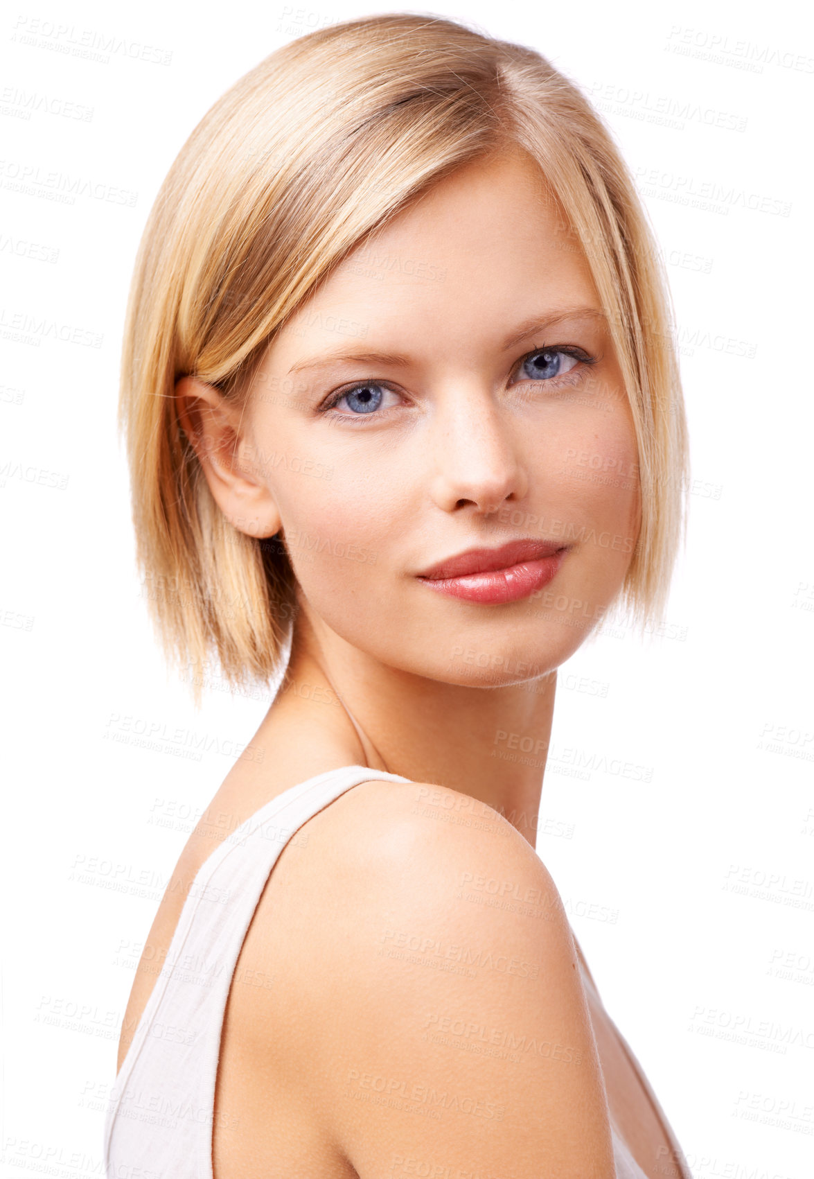 Buy stock photo Studio shot of a gorgeous young blond woman