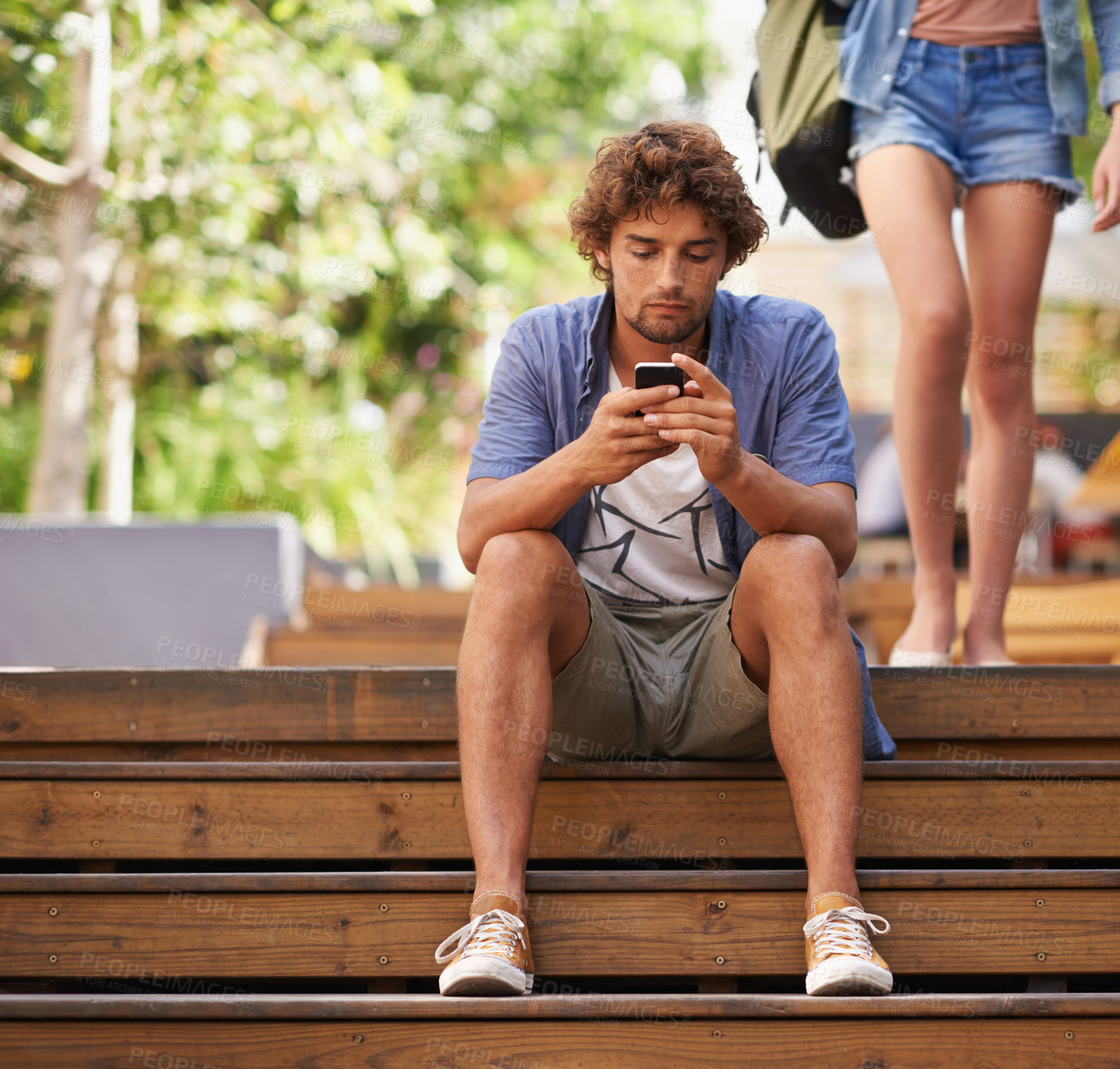 Buy stock photo A young man readi