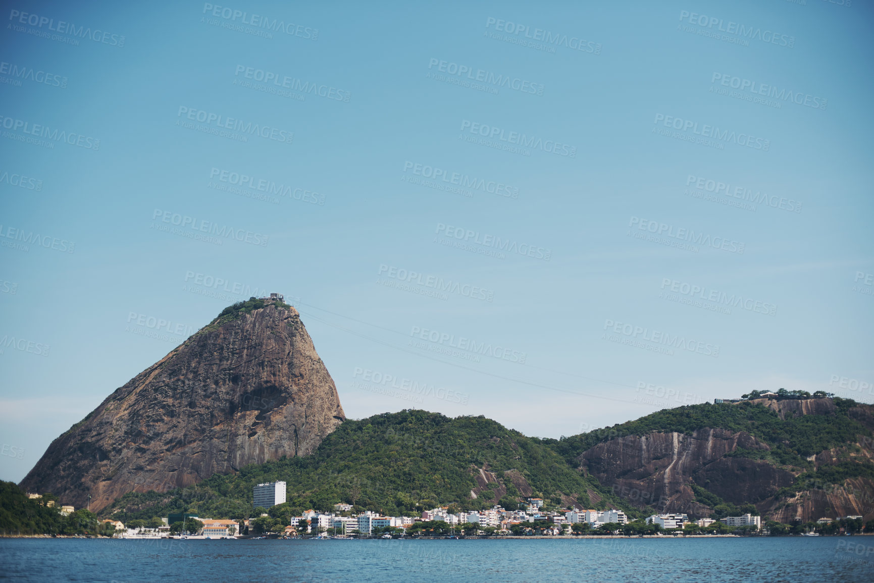 Buy stock photo View of a beautiful coastline