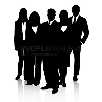 Buy stock photo Vector image of business people at work