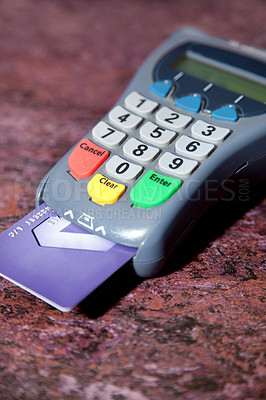 Buy stock photo Concept shop of a credit card purchase