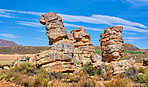 The Stadsaal Caves landscape in the Cederberg, South Africa.