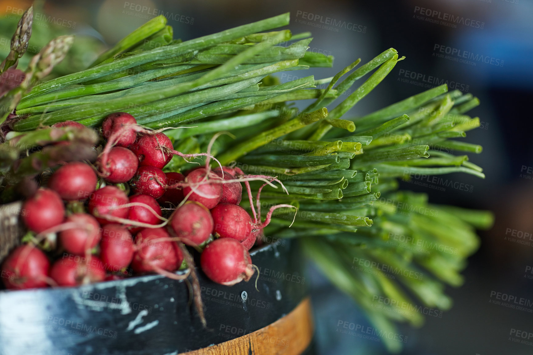 Buy stock photo Shot of fresh produce in a grocery store