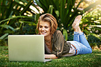 Blogging on the grass