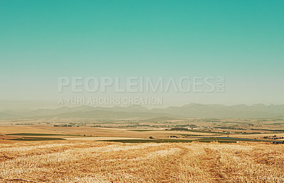 Buy stock photo Shot of an empty field