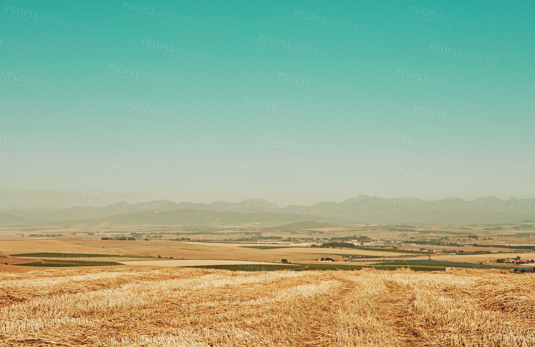 Buy stock photo Shot of an empty field