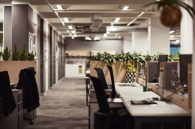 Buy stock photo Shot of an empty office