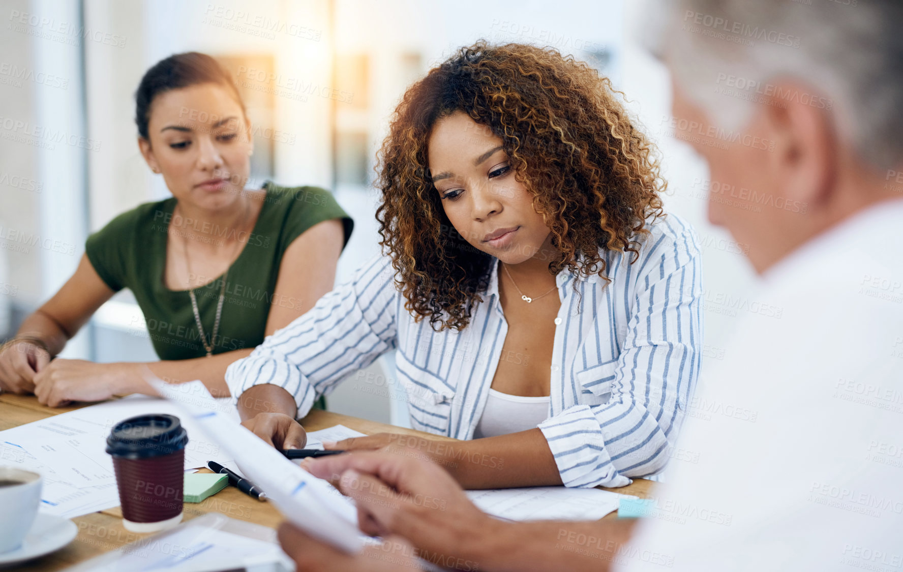 Buy stock photo Shot of creative employees working in a modern office