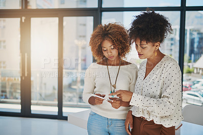 Buy stock photo Shot of creative employees working in a office 