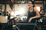 From bike maintenance to repairs, she does it all