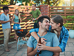Love happens anywhere, even at a barbecue with friends