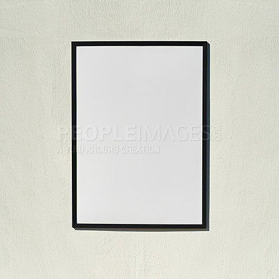 Buy stock photo Shot of a blank poster with space to add your own text