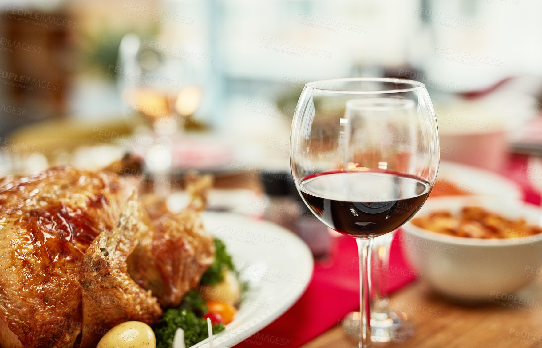 Buy stock photo Shot of a feast on a dining table with no people at it