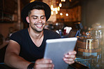 Running a coffee shop right from his tablet