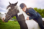 No one makes her as happy as her horse