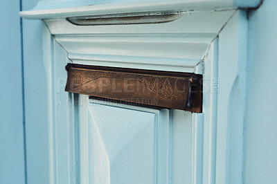 Buy stock photo Close-up of a wooden door