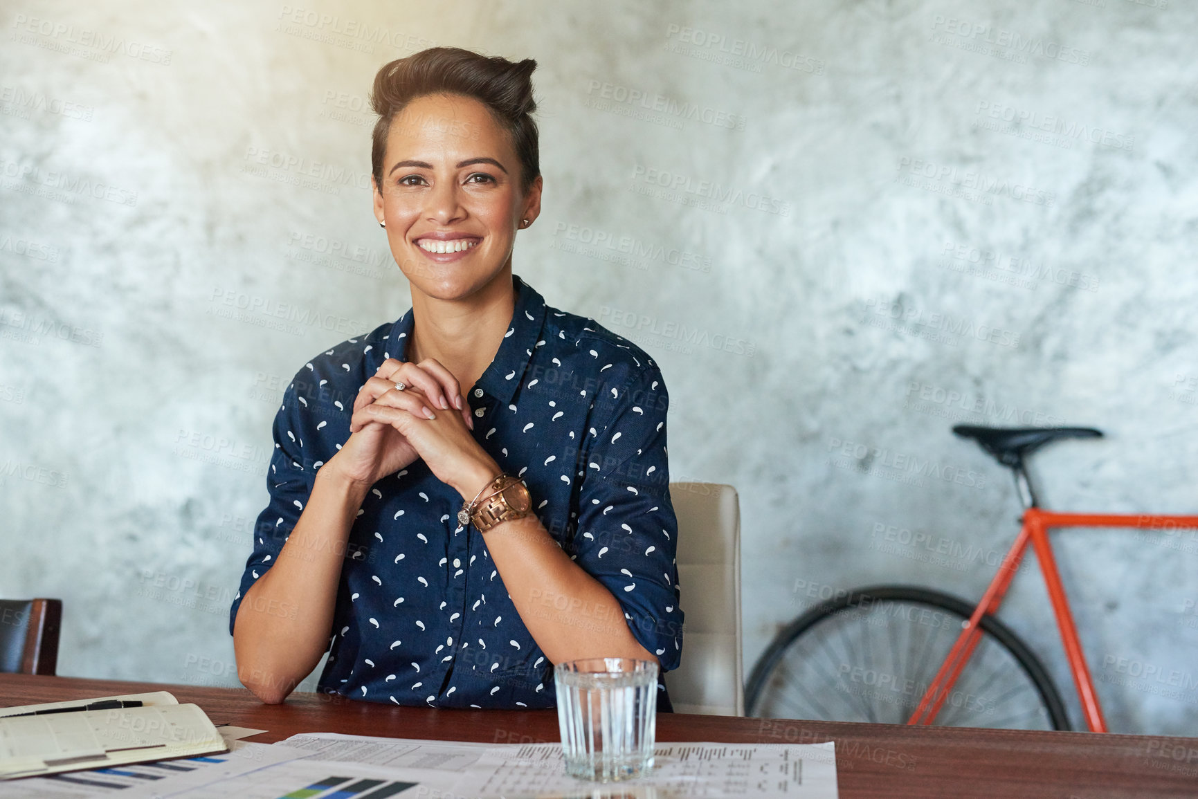 Buy stock photo Portrait of a creative employee in a modern office