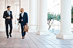 Let's discuss on our way to the office