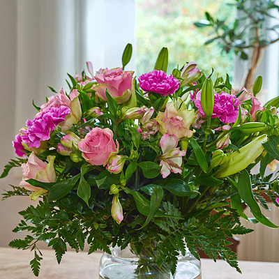 Buy stock photo Bouquet with different kind of flowers