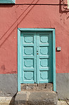 Old streets and houses of Santa Cruz, La Palma, Span